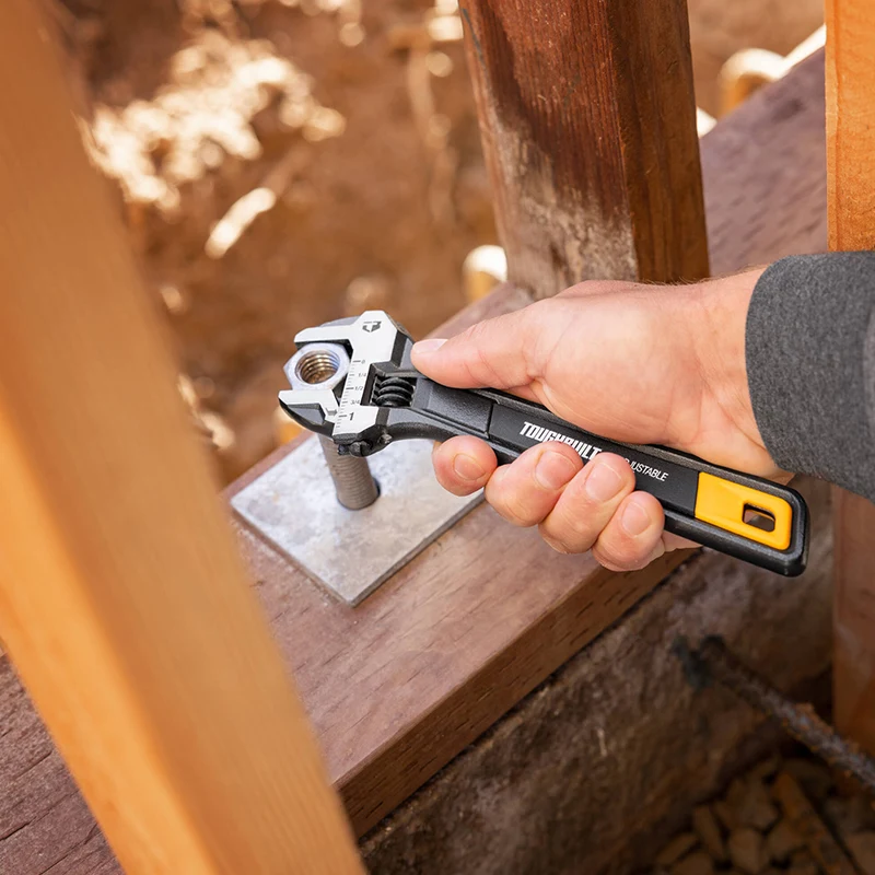 

TOUGHBUILT TB-H3-70-08 TB-H3-70-10 Adjustable Wrench 8"/10" Double Scale Movable Spanner Durable Hand Tool