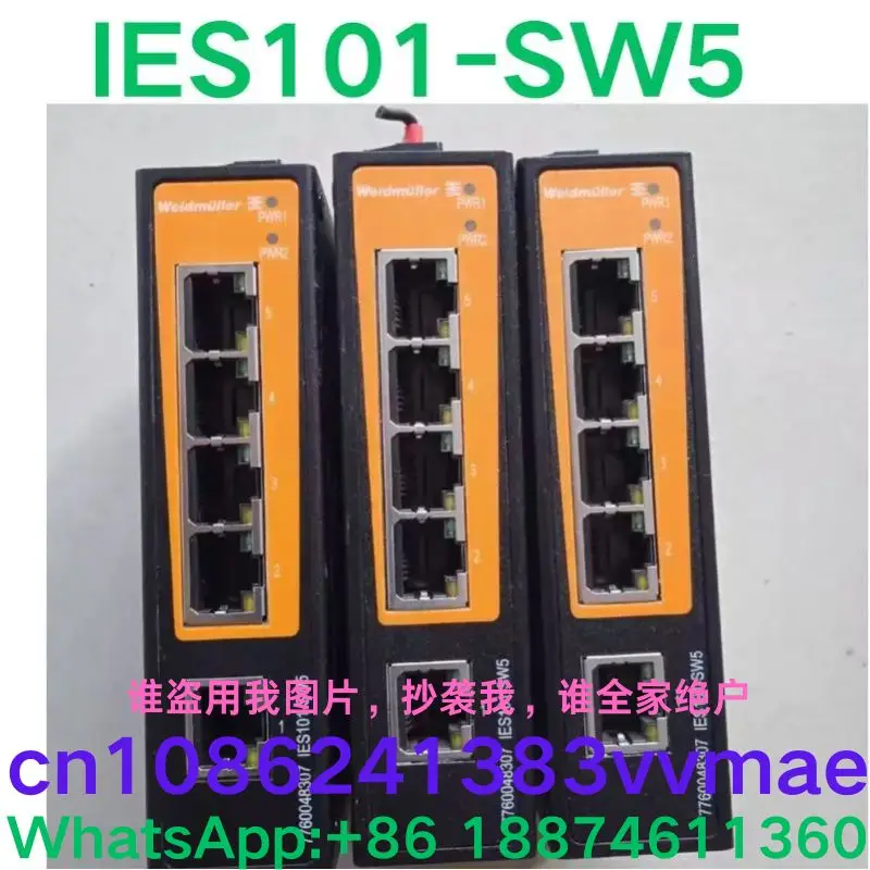 Second-hand test OK  Weidmuller 5-port switch IES101-SW5  7760048307