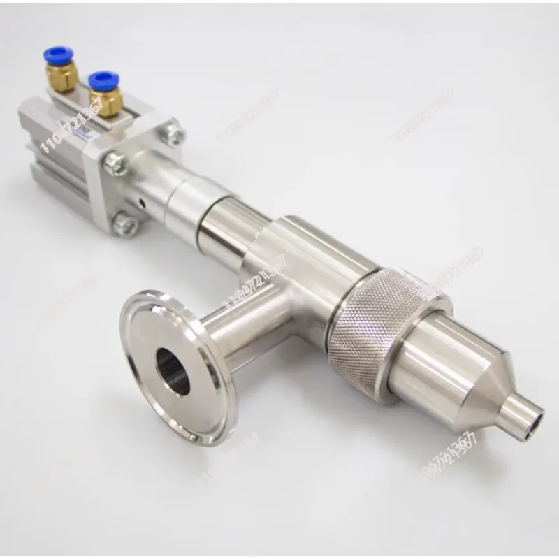 Anti-Drip Straight Filling Nozzle Chuck, 304SS Pneumatic Filling Head, Liquid Filling Machine Spare Part,1Pc