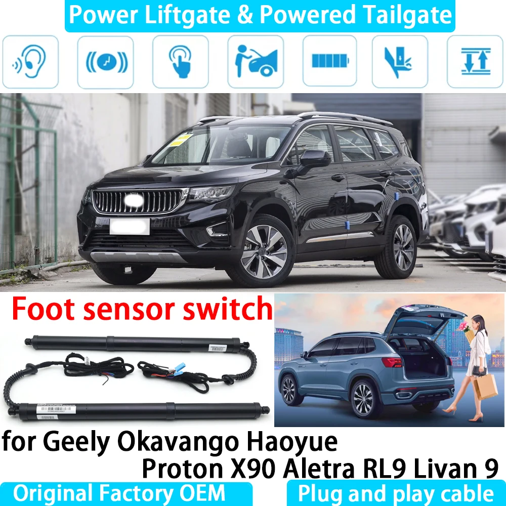

for Geely Okavango Haoyue Proton X90 Aletra RL9 Livan 9 Automatic Electric Power Liftgate Powered Tailgate Strut Tail Gate Lift