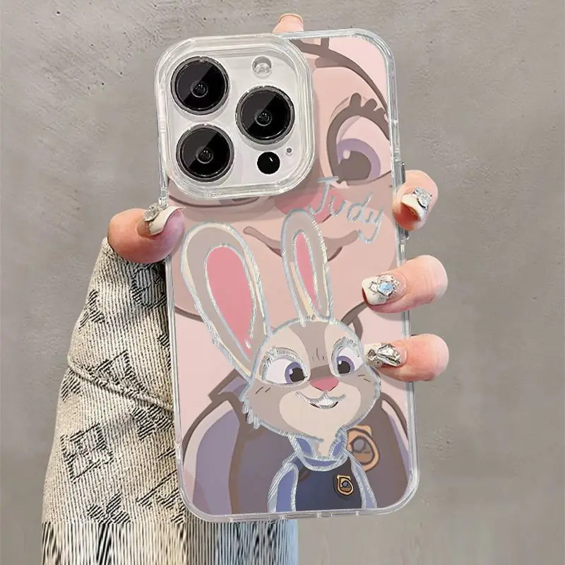 Чехол для телефона Disney Zootopia для iPhone 17, Air 16, 15, 14, 13, 17 Pro Max, силиконовый чехол-бампер для защиты от падения и столкновений