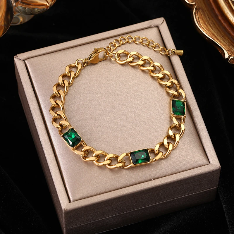 EILIECK 316L الفولاذ المقاوم للصدأ سلسلة سوار سميك للنساء غير يتلاشى مجوهرات بنات حفلة هدية عيد ميلاد браСыыыыыыыыыыыыыыыыы