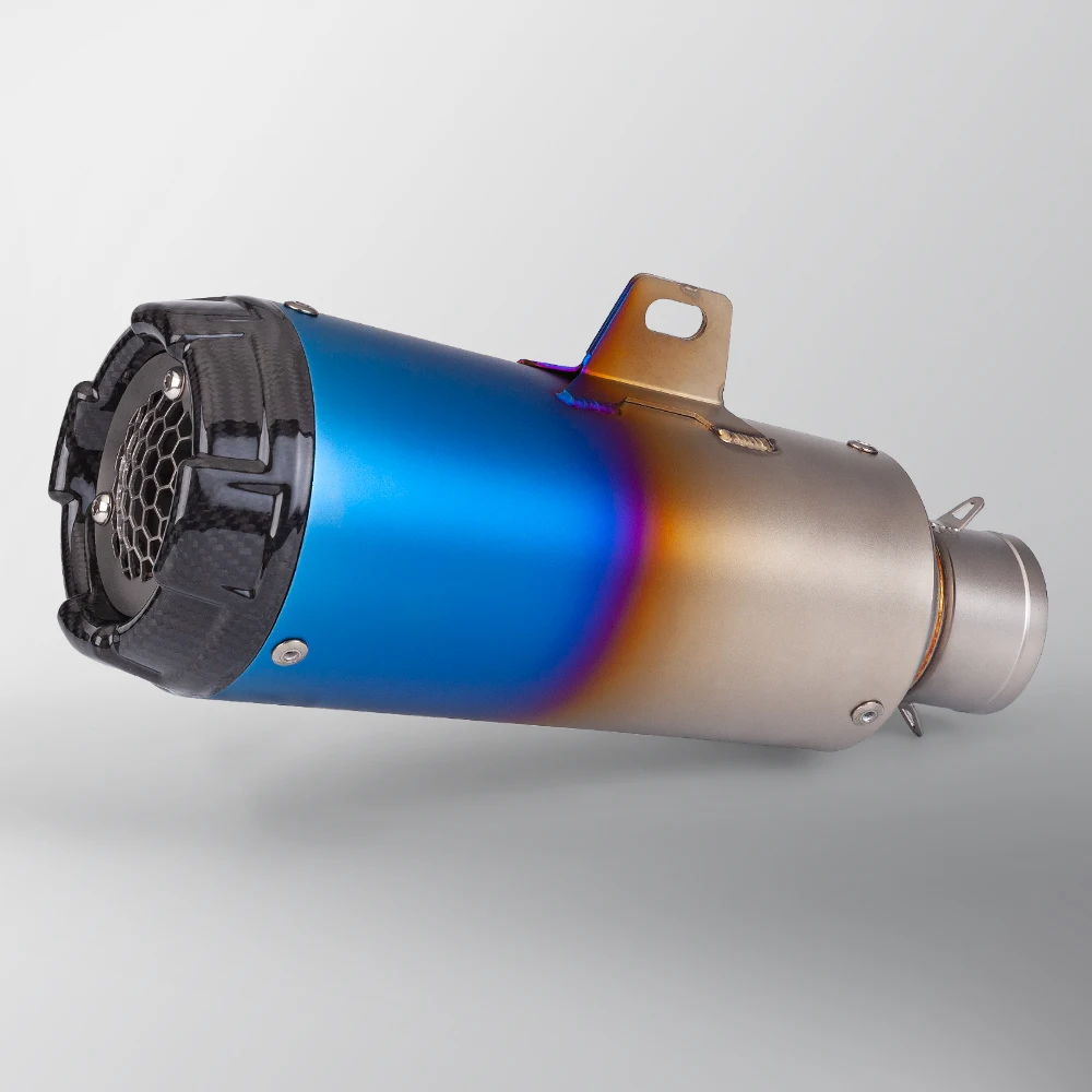 

C20 motorcycle exhaust pipe carbon fiber cover grid 51mm suitable for Z900 Z800 R6 R3 exhaust tail muffler