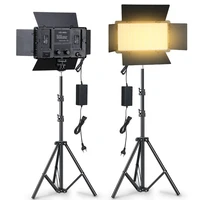 Panel de luz LED para fotografía y vídeo, Kit de lámpara de estudio fotográfico con soporte de trípode para disparar transmisión en vivo, Youtube, Tiktok