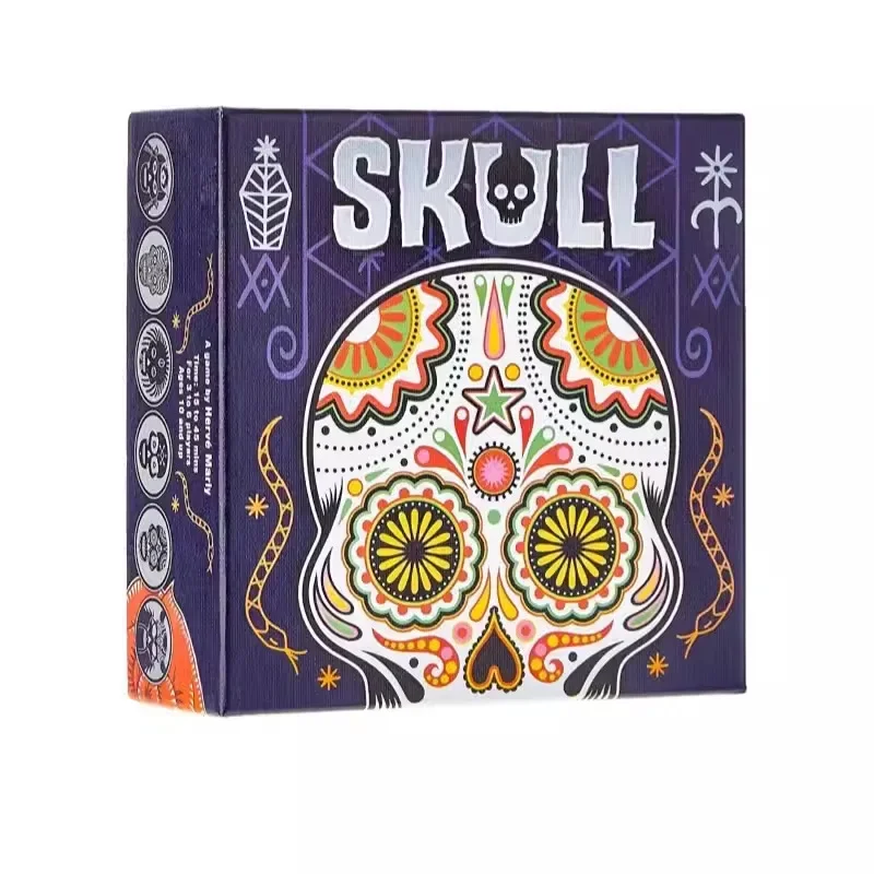 New Edition Rose and Skull Board Game3-6 Players Adult Casual Gathering Guessing Strategy Game English Version