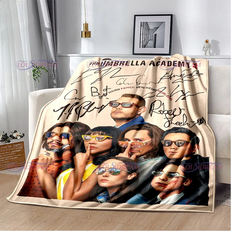 The Umbrella Academy Blanket Fashion Cartoon Comics Flannel  Blanket Fluffy Fleece Throw Blanket Sofa Travel Camping Gift