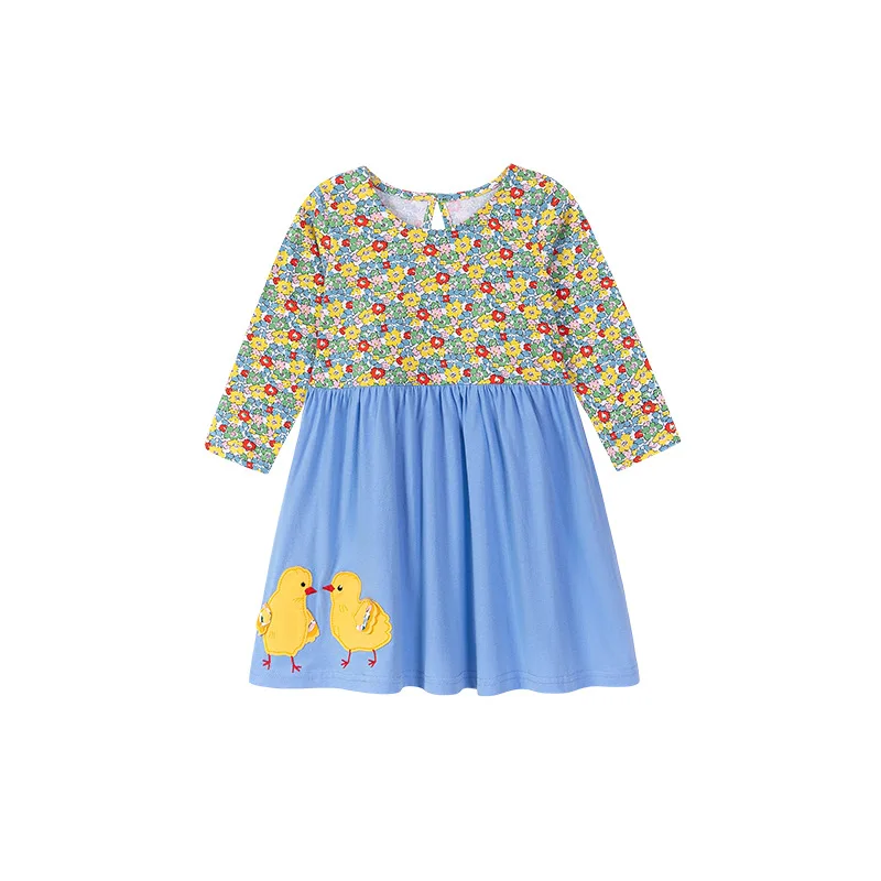 

Children's Skirt Wholesale Autumn New Girls' Dress 100% Cotton Children's Dress