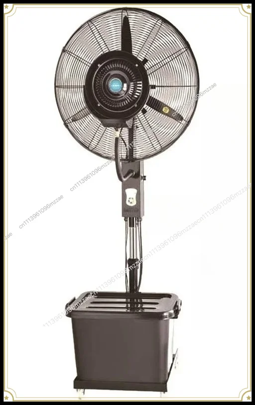Industrial Spray Fan, Vertical Wall Mounted Atomizing Electric Fan, Humidification and Cooling Water Spray Fan