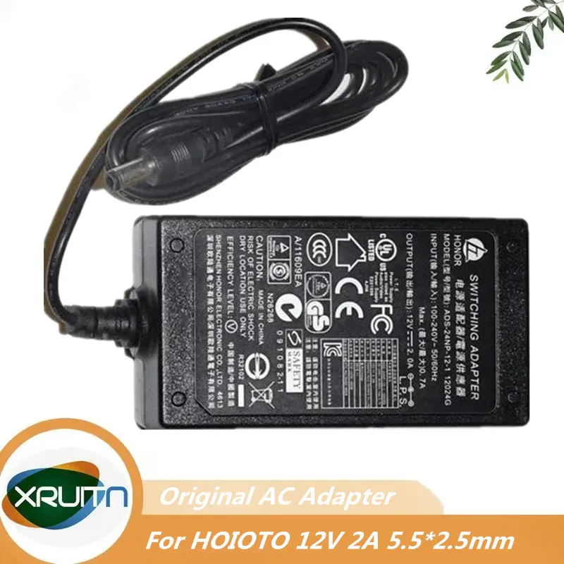 

Genuine 12V 2A 24W HOIOTO ADS-24NP-12-1 12024G AC Switching Adapter For Hikvision Dahua Video Recorder Power Supply Charger