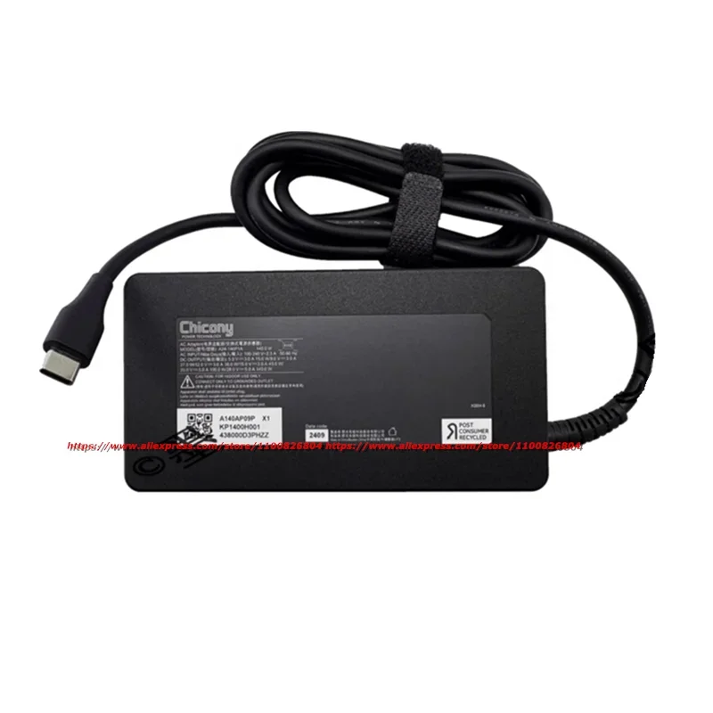 Original For ACER Laptop Power Supply A24-140P1A A140AP09P Chicony 28V 5A USB-C Type C 140W AC Adapter Charger