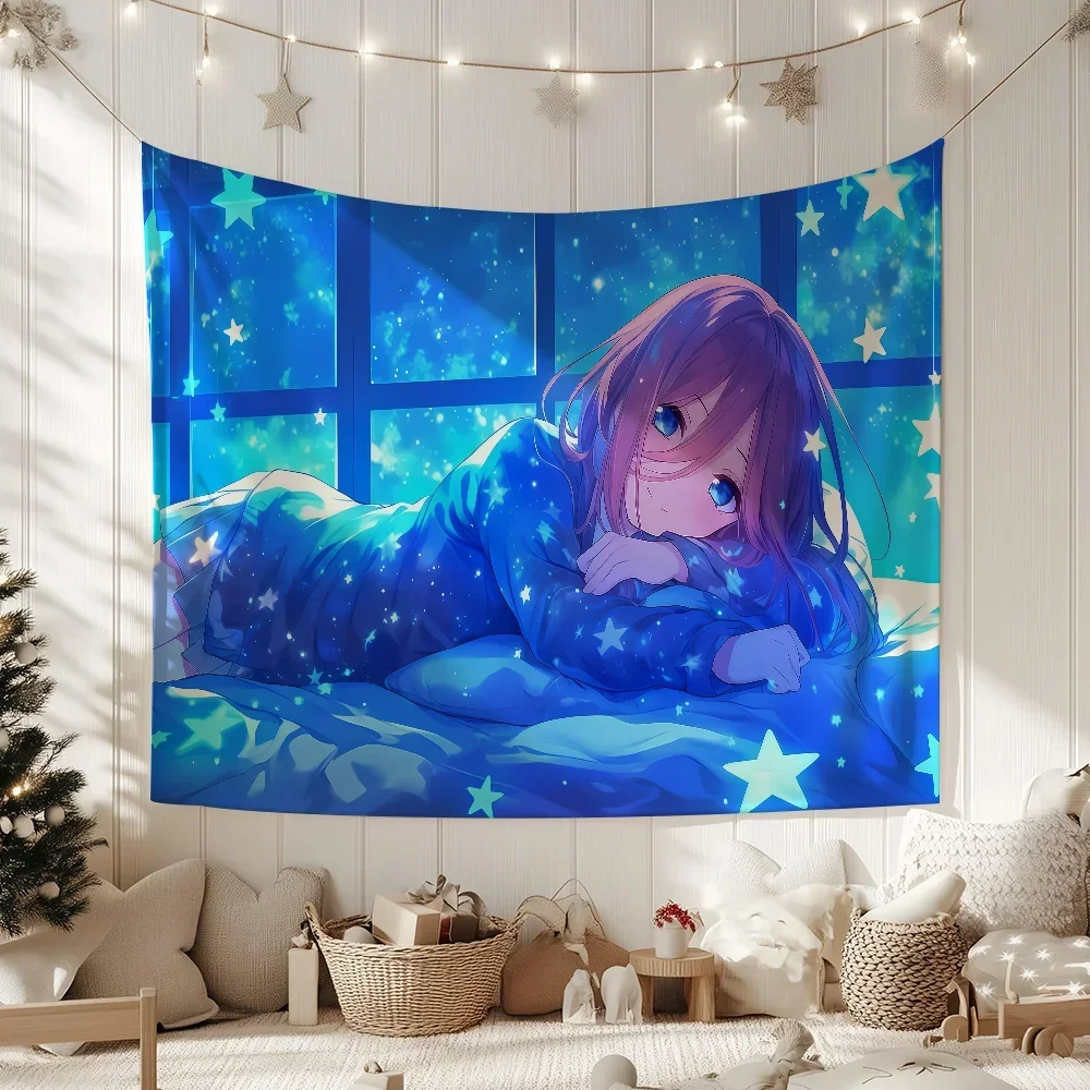 Anime Miku Nakano flag Decorative Banners Suitable For Outdoor Camping Family Parties And Garden Walls Gift
