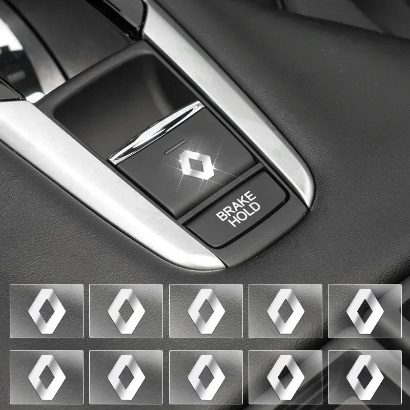 

2/5/10 шт. металлические наклейки-эмблемы для автомобилей Renault QM6 Kadjar Clio Koleos Megane Espace Captur 2 3 ZOE, аксессуары