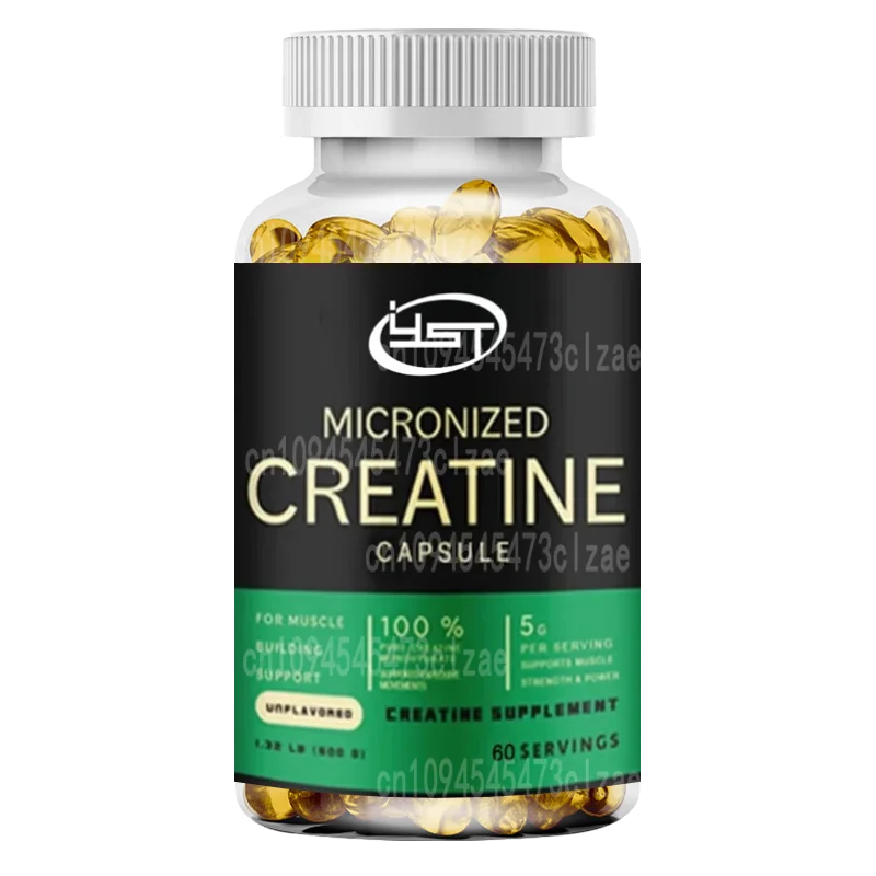 

Micronized Creatine Capsules - Build Muscle & Enhance Performance for Muscle Endurance - 120 Capsules