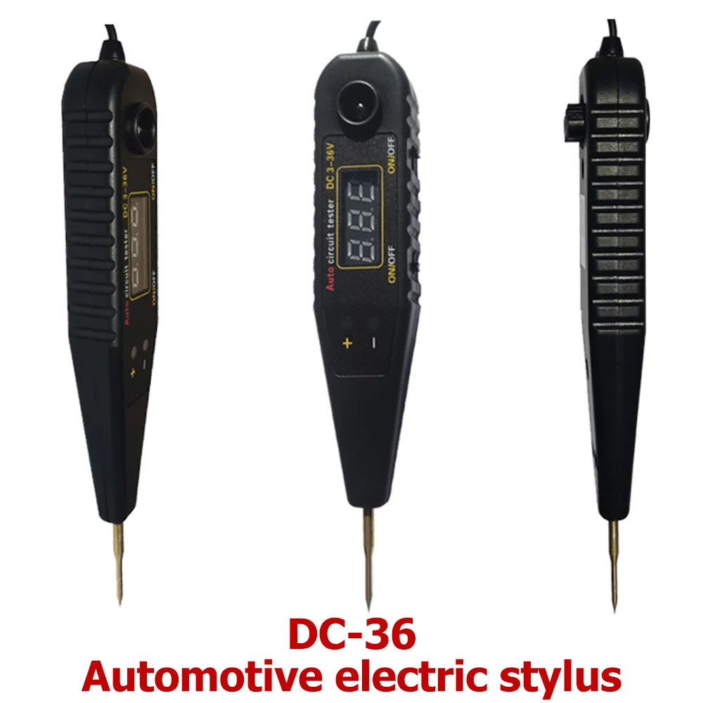 DC 0-36V Automatyczny tester obwodów Czujnik impulsów pojazdu Sygnał LED Testowanie światła Pióro Sonda Samochodowy woltomierz Narzędzie