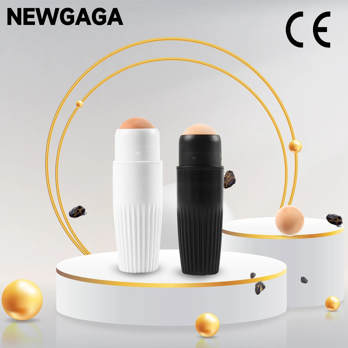 NEWGAGA Face Oil Absorbing Roller Skin Care Tool Volcanic Stone Oil Absorber Washable Facial Oil Removing Care Skin Makeup Tool