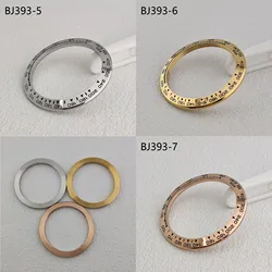 Replacement 39.3mm watch bezel insert Suitable for 39.3mm watch case gold silvery Ceramic bezel insert module watch accessories