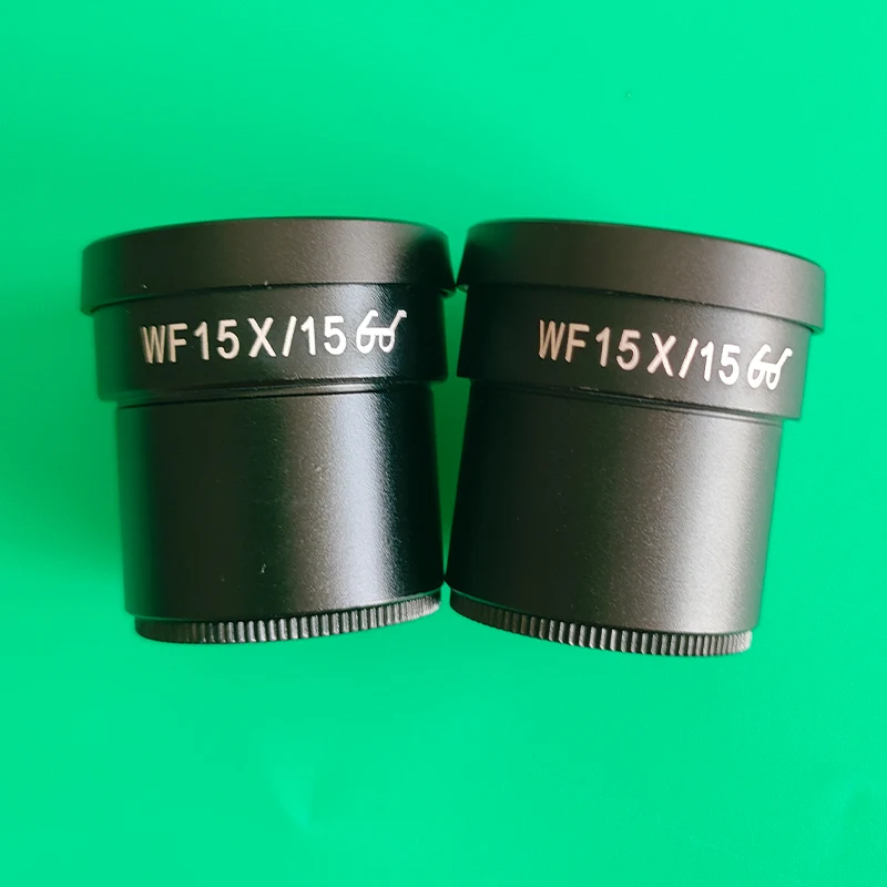 2 pièces WF10X WF15X WF20X oculaire grand Angle haut oculaire oculaire pour Microscope binoculaire trinoculaire stéréo 30MM taille d'interface