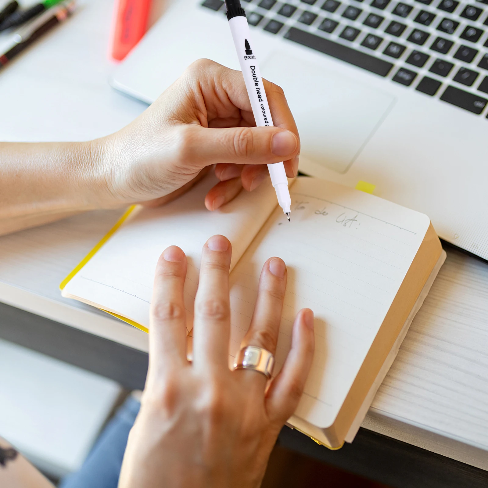 

1Set 12 Colors Pen Paint Pens Safe Non-Toxic Durable Opaque Finish for Creative Art Projects Drawing Illustrations Sketching