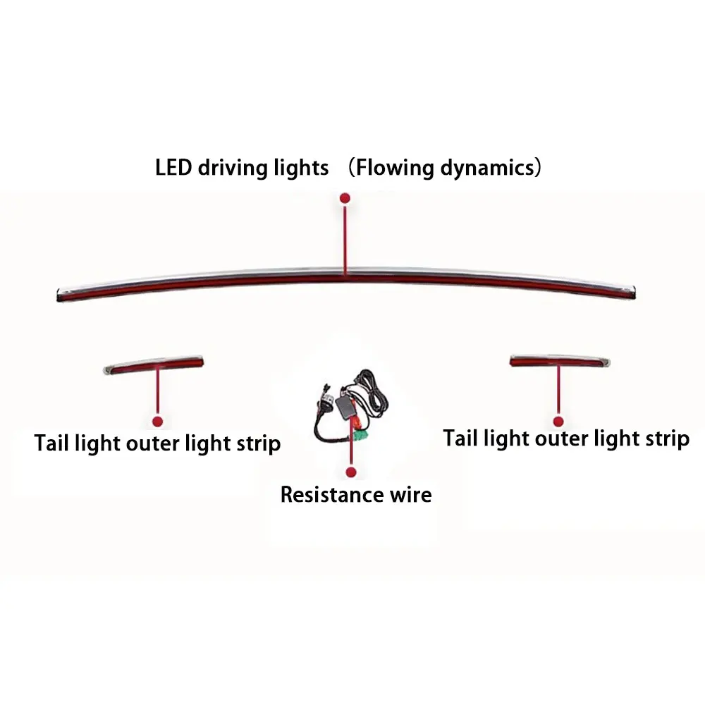 Car Lights For  Audi A6 S6 C8 2019 2020 2021 -2024 Through Taillight Brake Reverse Dynamic Turn Signal Ligh Rear Lamp Assembly