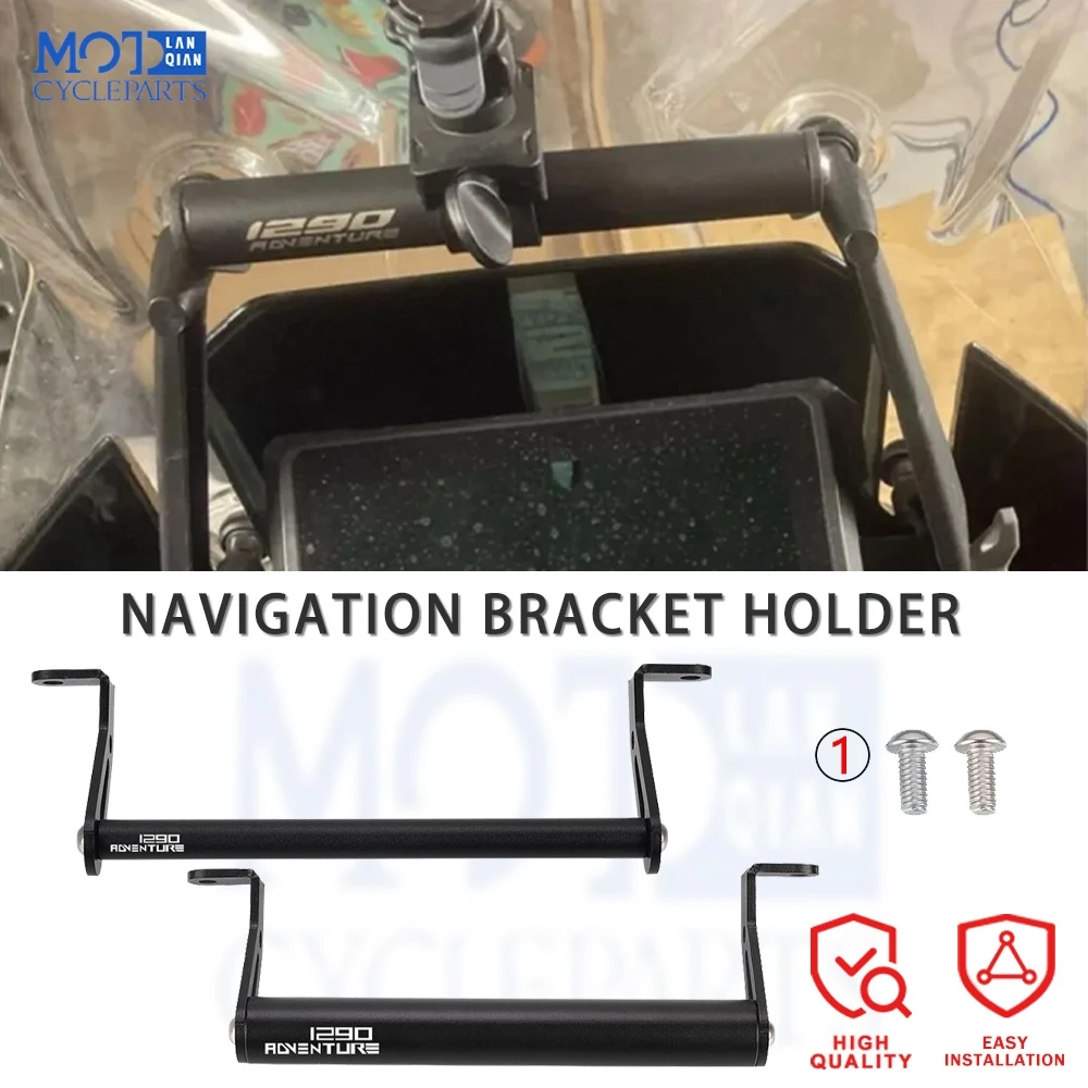 

12MM/22MM For 1290 Super Adventure S R ADV 2017-2024 2025 Motorcycle GPS Smart Phone Navigation Mounting Bracket Adapter Holder