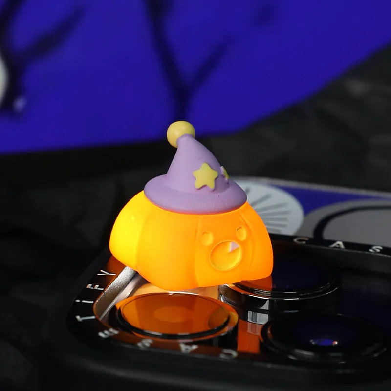 

Qiaoqiaomei Custom Keycap 3D Stereo Halloween Ghost Pumpkin Personalized Single Esc Keycap For Mechanical Keyboard