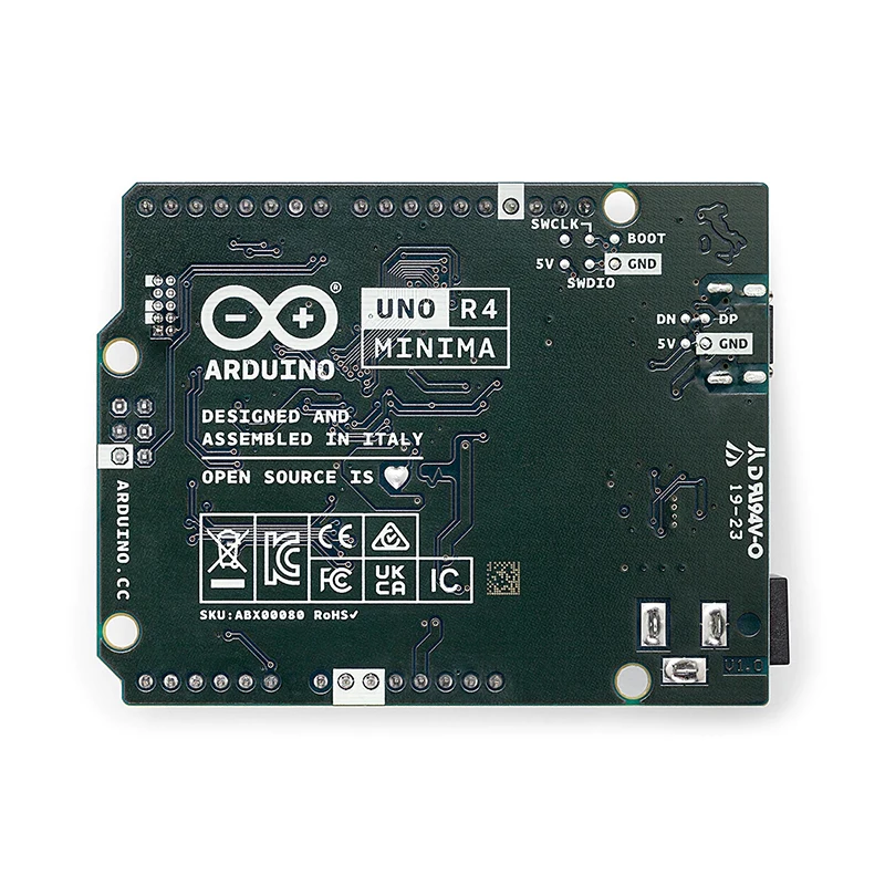 Imagem -03 - Placa de Desenvolvimento Minima Arduino Uno r4 Uno Original Abx00080 o Microprocessador Ra4m1 da Renesas