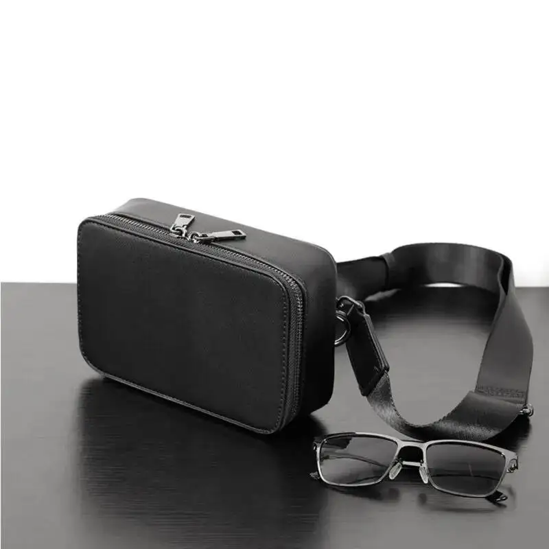 OUIO Universal Phone Bag Minimalist Pu Leather Saffiano Luxury Design Mini Key Miscellaneous Crossbody Phone Bag Fashion view 3