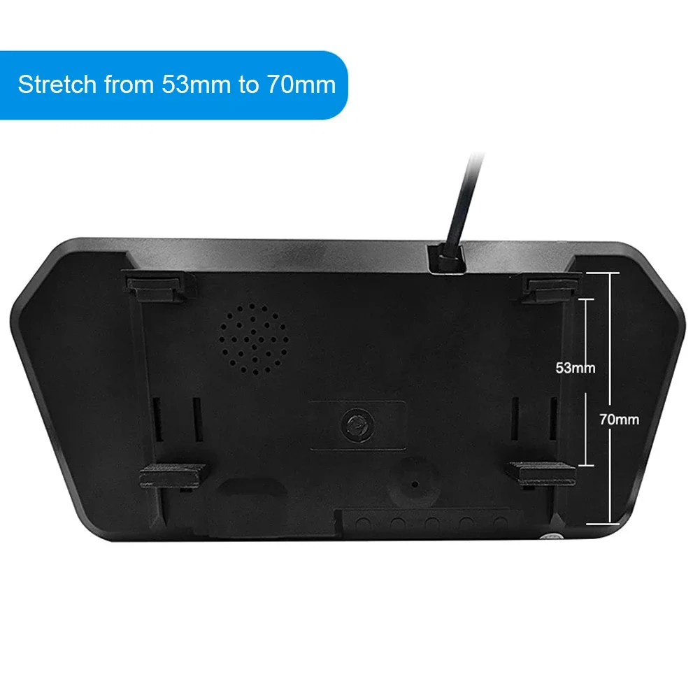 Specchietto Telecamera DISCORAMA 7'' Touchscreen – Dashcam Full HD 1080P, Grandangolare, Posteriore Impermeabile