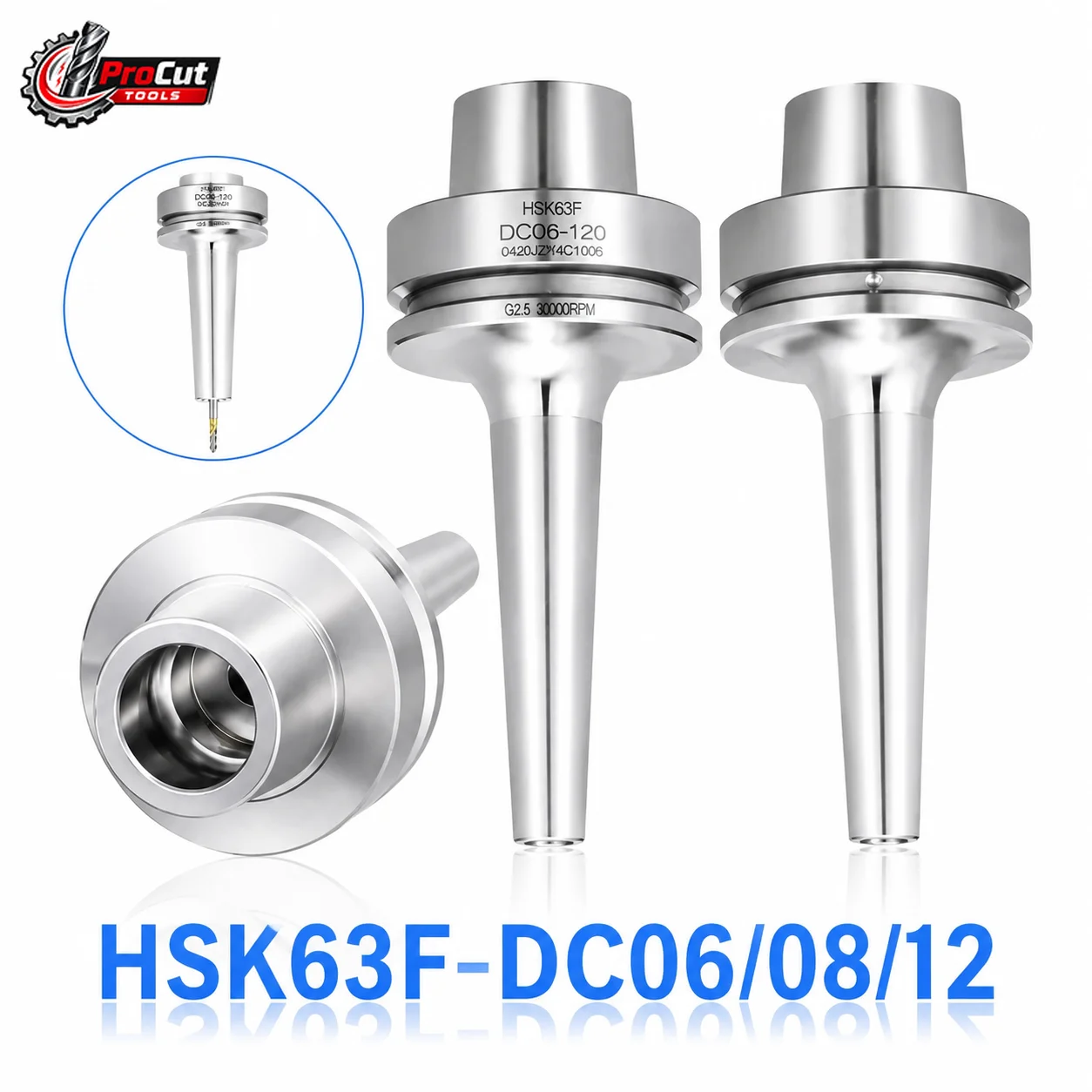 HSK63A HSK63F Tool Holder DC06 DC08 DC12 SDC6 SDC8 SDC12 FMB APU GSK Collet Chuck CNC Milling Tool Holder Bracket