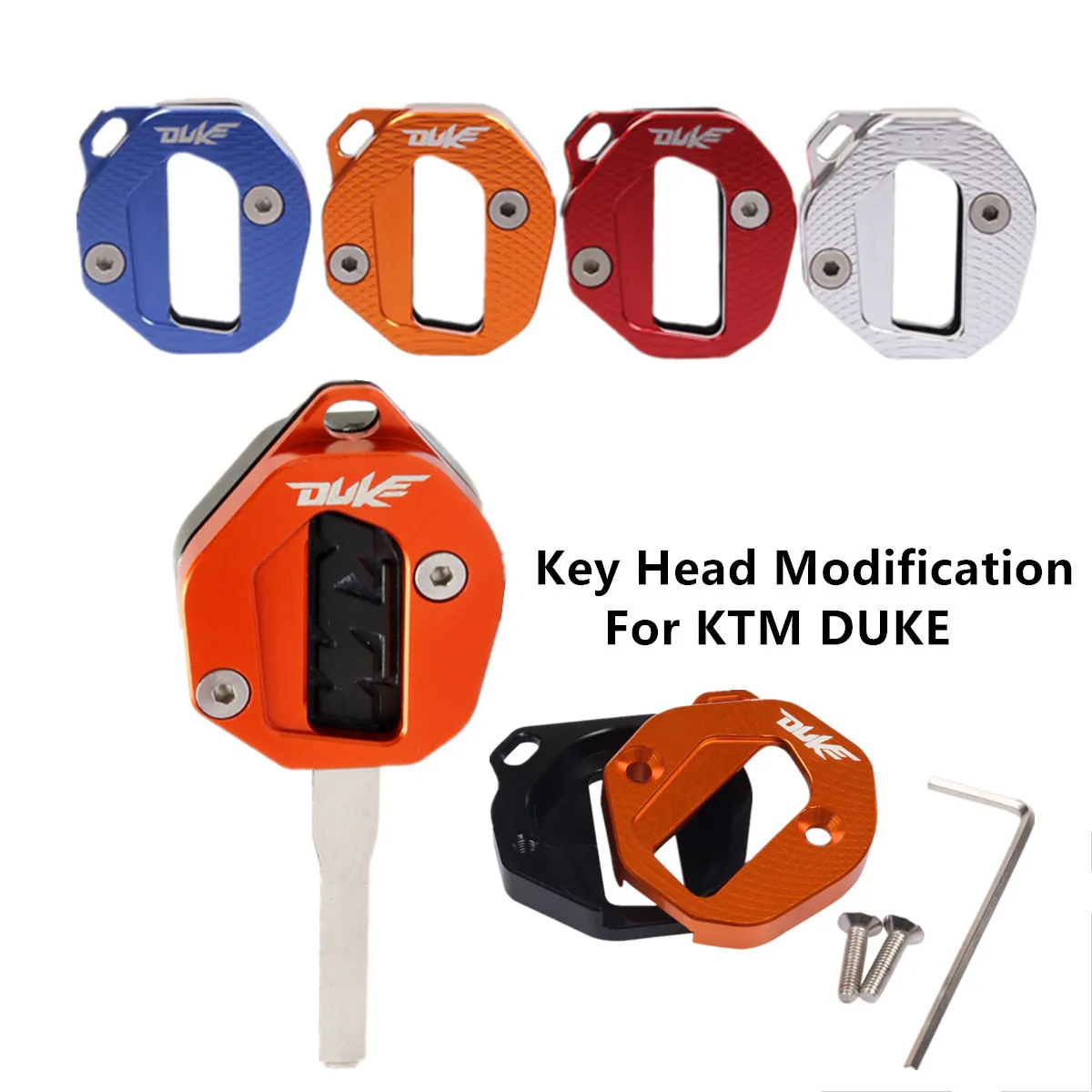 Motorcycle Duke RC390 CNC Key Shell Case for KTM Duke DUKE200/250/390 RC390 Motorcycle Tuning Accessories Decoration