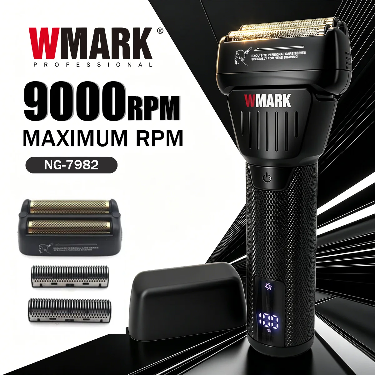 WMARK 電気シェーバー プロ仕様 シェービングマシン 充電式 ヒゲ