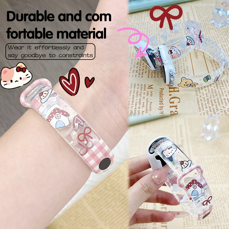 

Lucency Printed Wristband for Xiaomi Mi Band 10 Wrist Strap Replaceable Bracelet Watchband for Mi Band 9 8 Smart Accessories