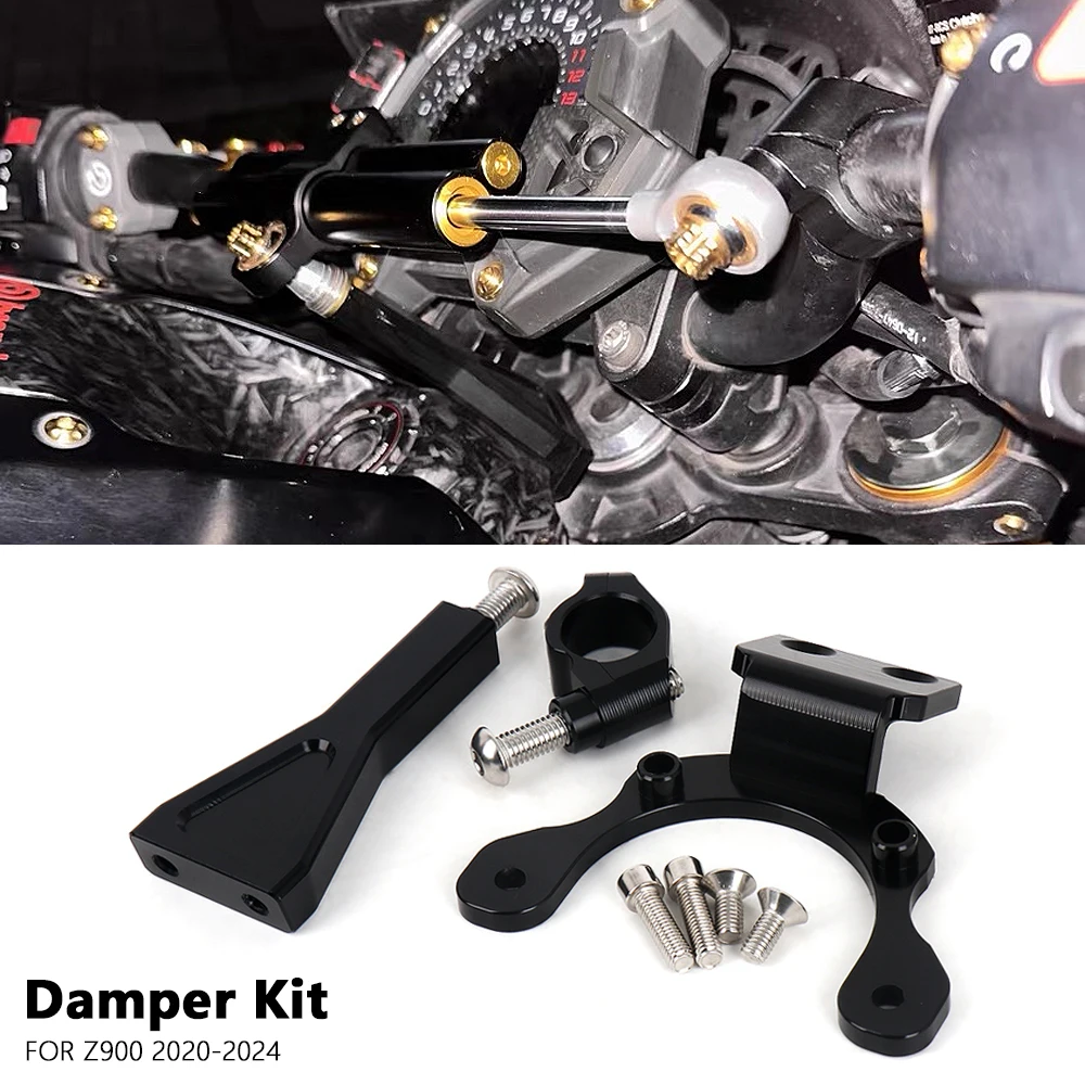 

New Motorcycle CNC Steering Damper Stabilize Dampers Bracket Mounting Kit For KAWASAKI Z 900 z900 Z900 2020 2021 2022 2023 2024