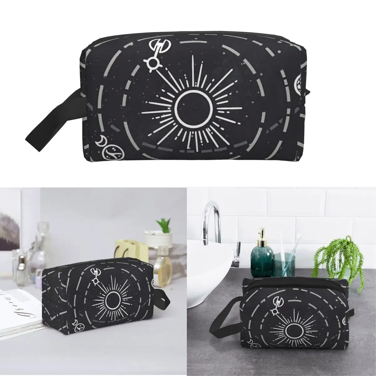 Outer Wilds Solar System Makeup Bag Cosmetic Organizer Storage Dopp Kit Toiletry Cosmetic Bag for Women Beauty Travel