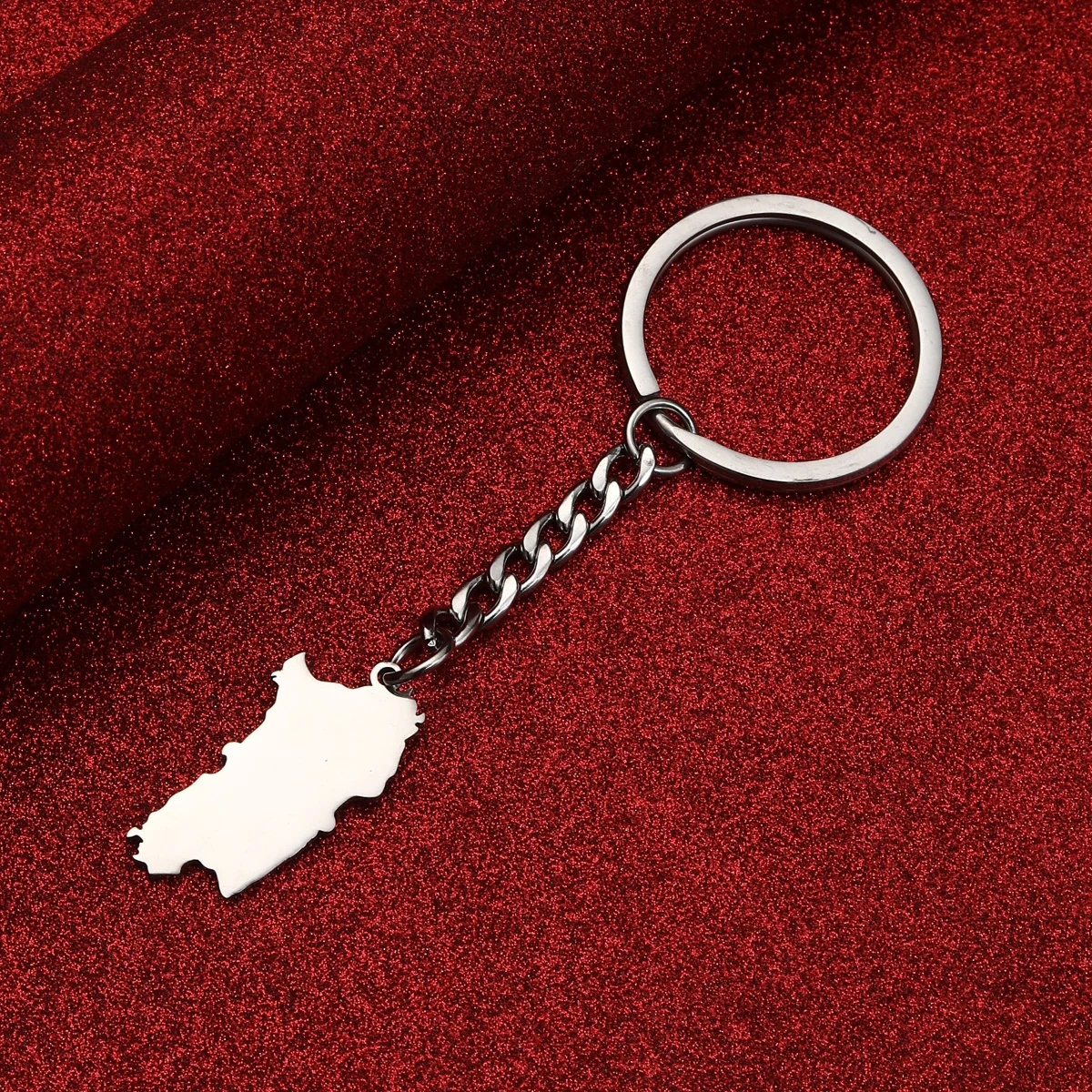 Stainless Steel Italy Sardinia Keychain Silver Color Gold Color Trendy Italian Sardegna Sardaigne Jewelry