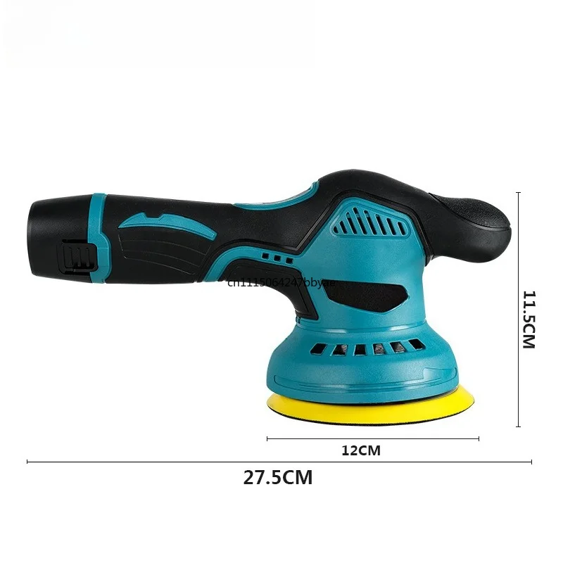 Cordless Lithium Battery Eccentric Car Polisher, Mini Household Rechargeable Waxing Glaze Sealing Machine for Car Scratch Repair