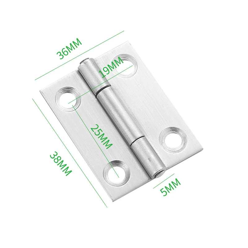 1.5inch 2.5inch 3inch Stainless steel small hinge gift box wooden box cabinet furniture door steel core flat-opening hinge