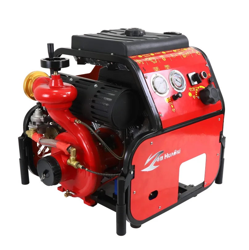 High quality electric starter gasoline engine large flow portable truck fire pump