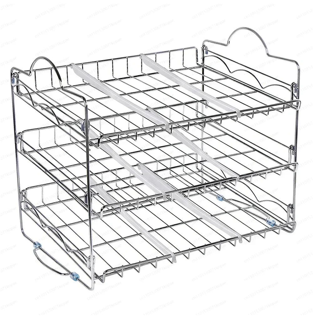 Multi-Layer Can Rack Cola Beverage Cans Storage  Kitchen Desktop Stackable Rolling
