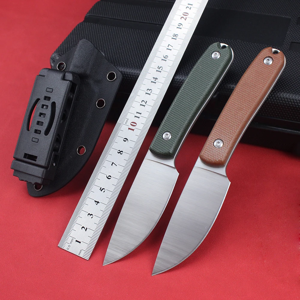 Tactical Knife 14C28N Steel With Kydex Sheath Hunting Fixed Blade Knife EDC Full Tang Outdoor Bushcraft Survival Combat EDC Tool