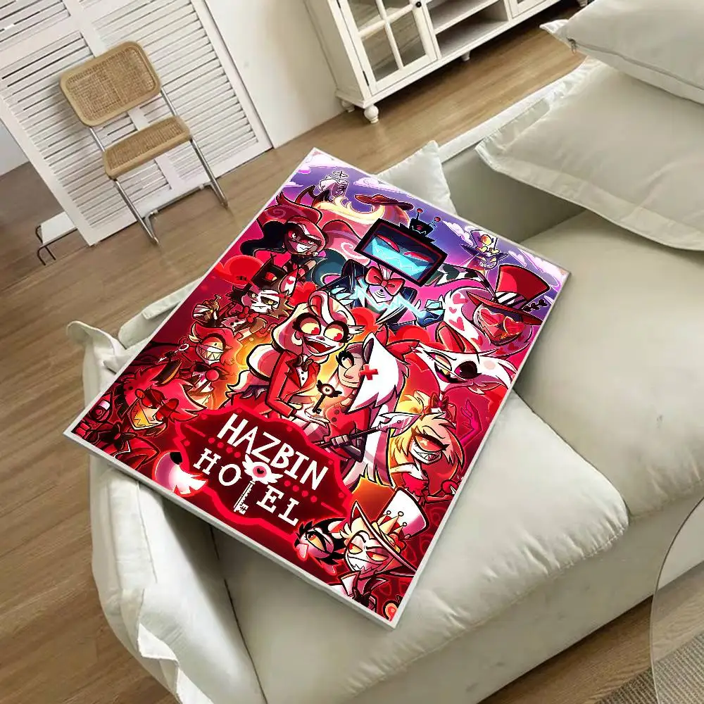 HazbinS H-Hotels أنيمي DIY ملصق لاصق ورق أبيض يطبع الملصقات الفنية خمر اللوحة الزخرفية