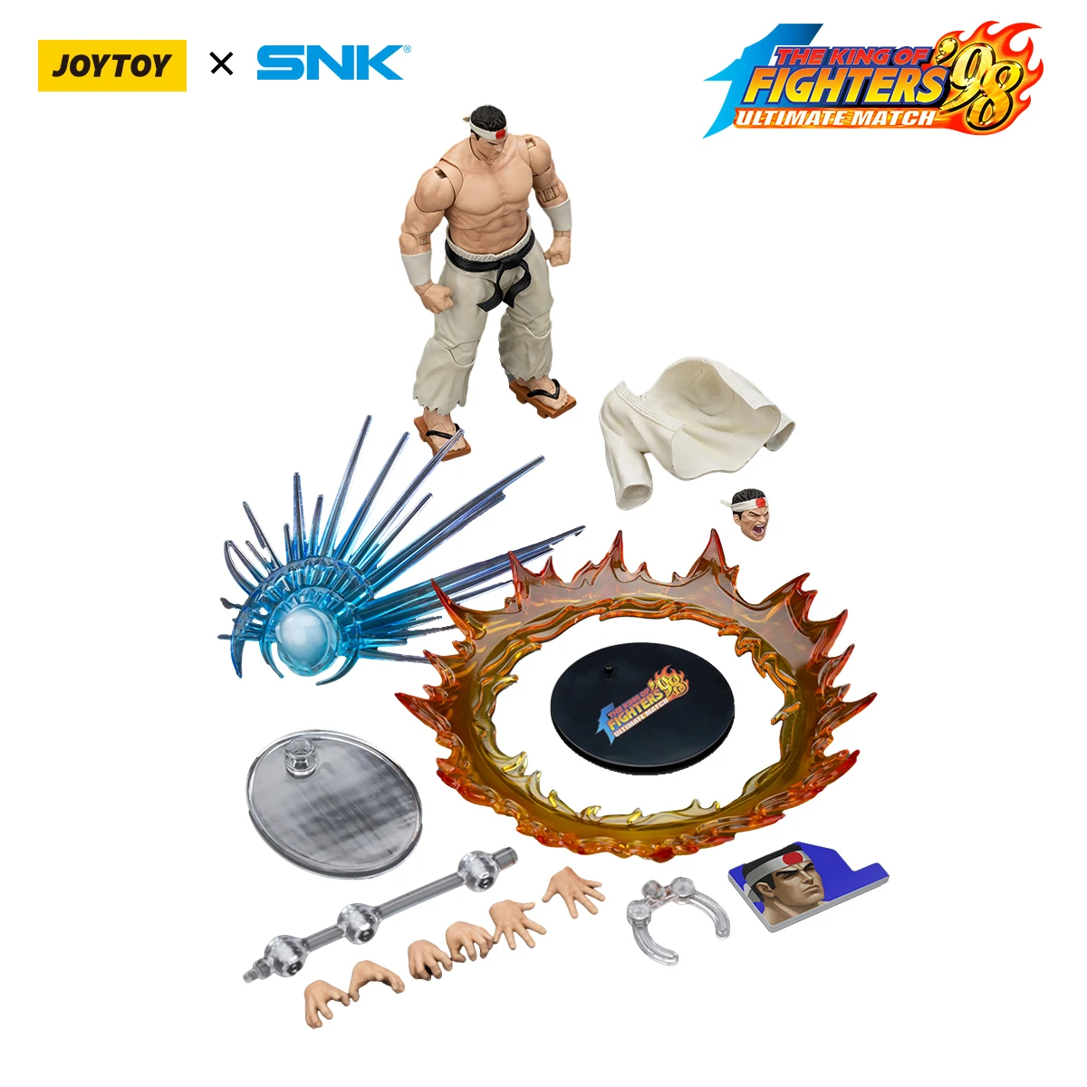 JOYTOY SNK 1/18 アクションフィギュア KOF 98UM ヒーローチーム草薙京 Daimon 二又比喩フィギュアおもちゃモデル