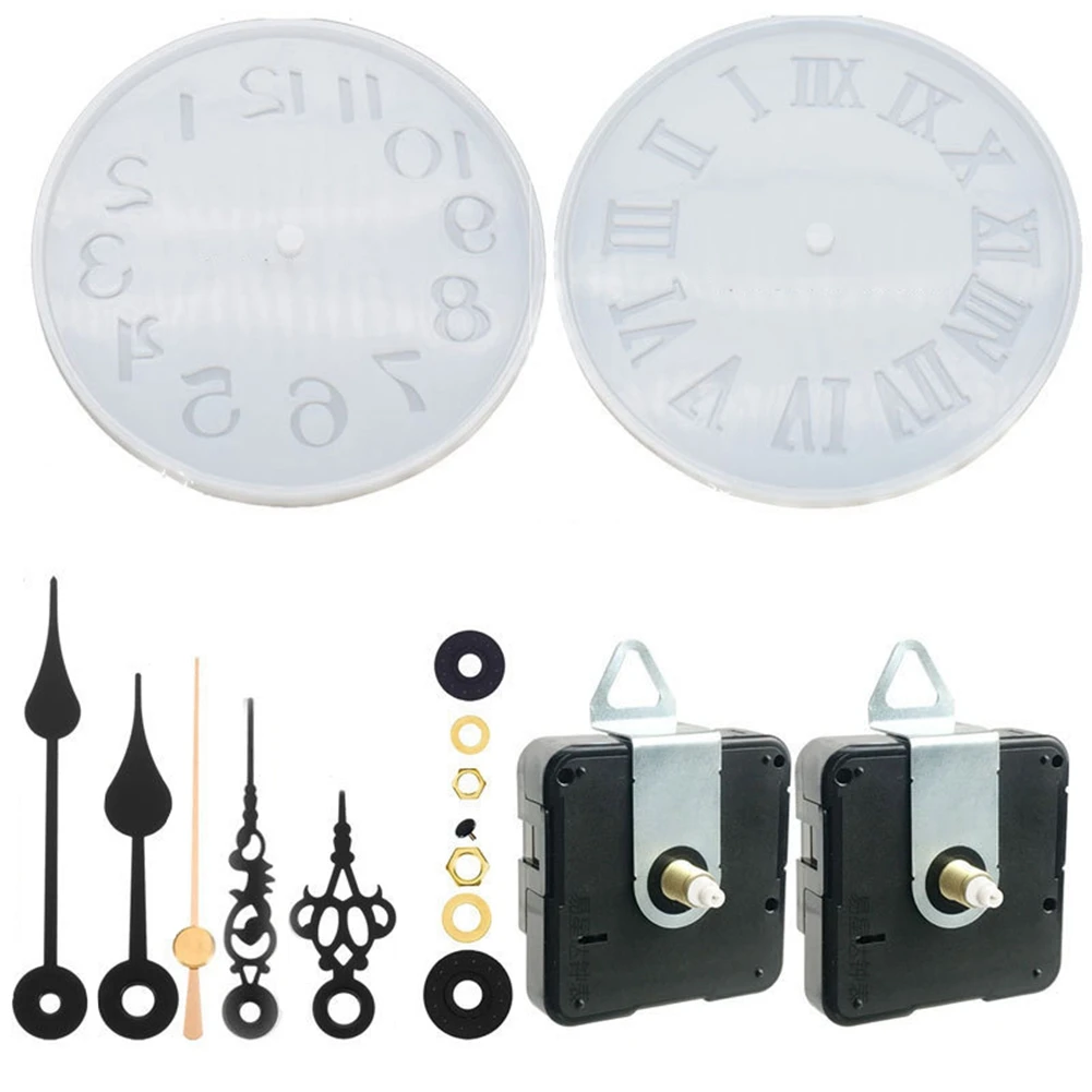 

Silent Clock Movement Clock Mechanism with 2 Different Pairs Of Hands DIY Clock Repair Parts Motor Replacemen