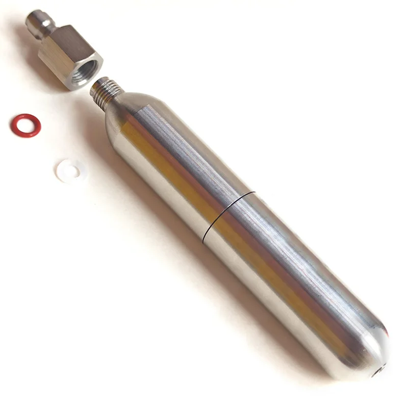 Refillable 24g 33g CO2 Cartridge Inflatable Charger Gas Can Refilling Air Cylinder for Lifebuoy Life Jacket Beauty Instrume