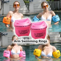 Arm Float Rings Inflatable Sleeves PVC Arm Floaties Inflatable Swim Arm Bands Floater Sleeves Swimming Rings for Adults and Kids