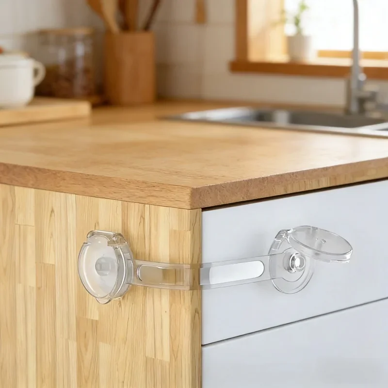 

Прочные прозрачные замки для ящиков (8 шт.) с защитой от открывания и защемления пальцев, легко устанавливаются, для холодильников, средства домашней безопасности