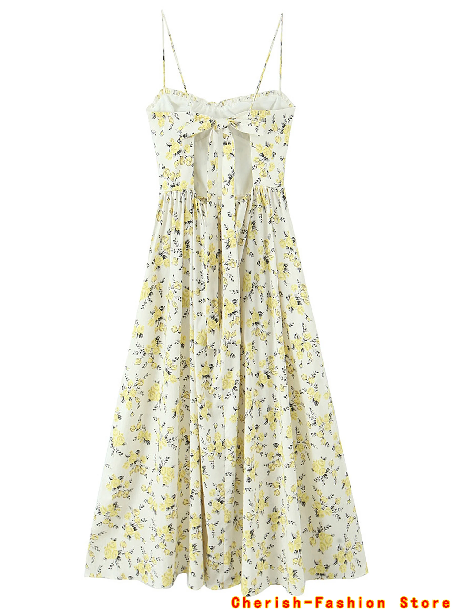 2025 New Elegant floral prints Dresses for summer women's dresses Skinny Sexy Backless SLeeveless High Waist Maxi Sling Dress
