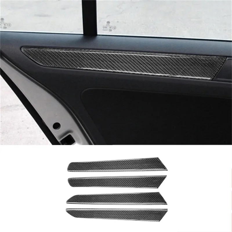 Car Interior Decoration Protection Carbon Fiber Stickers For Volkswagen Jetta 2011 2012 2013 2014 Styling Accessories