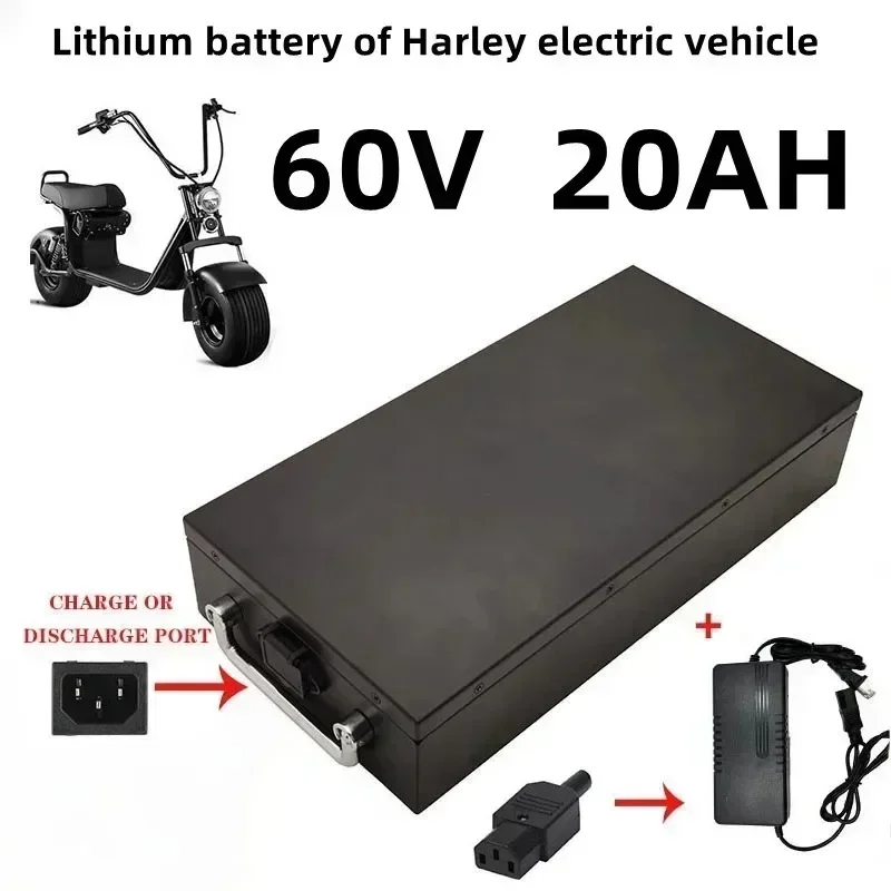 Paquete De Batería Para Scooter Eléctrico, Cargador De 18650 V, 20Ah-60Ah, 250, Para Motocicleta De 1500W ~ 67,2 W