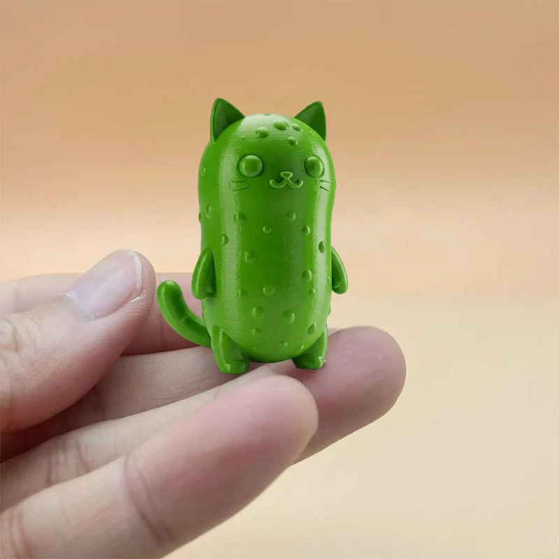 Pickle Cat The Ultimate Desk Buddy 3D พิมพ์ Pickle Cat เครื่องประดับตลกอารมณ์สนับสนุนของเล่น, ตกแต่งโต๊ะสําหรับคนรัก Pickle